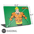 DC Comics Aquaman Classic Art Pose Universal Laptop 16.6in (13.4 x 9.7in) Skin